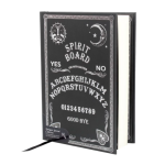 Book Journal Embossed Black and White Spirit Board Design 